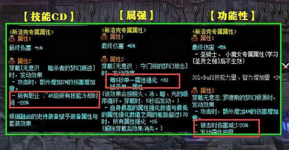 《DNF》希洛克词条介绍