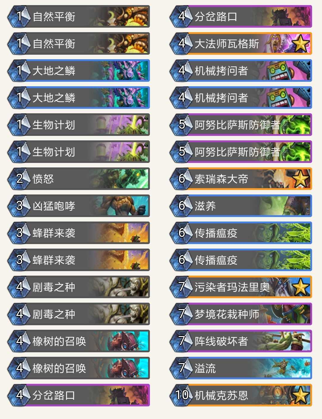 《炉石传说》外域的灰烬千甲机克德卡组构筑