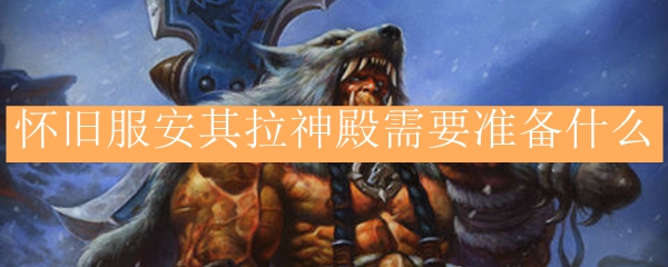 怀旧服安其拉神殿需要准备什么