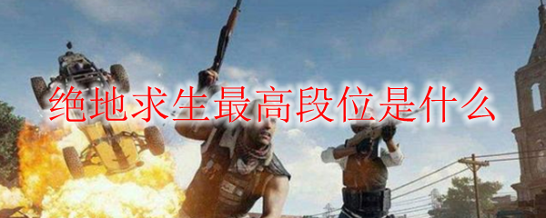 绝地求生最高段位是什么