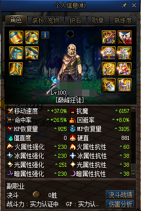 《DNF》100佣兵装备选择