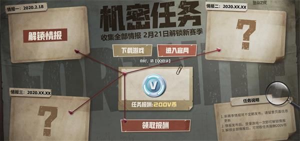 《堡垒之夜》机密任务活动地址介绍