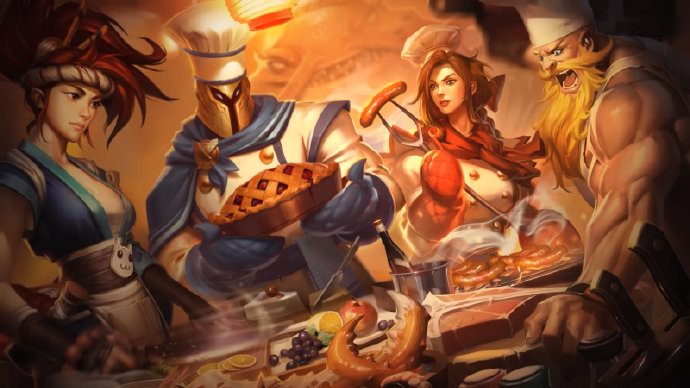 《LOL》S9潘森皮肤重做原画一览