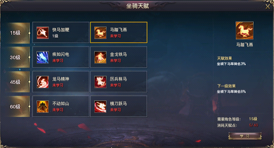 《权御天下》坐骑介绍