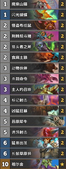 《炉石传说》暗影崛起中速猎卡组介绍