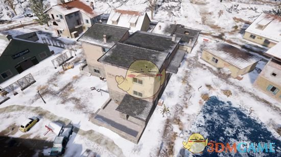 《绝地求生》雪地攀爬房顶教学