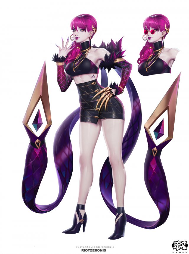 《LOL》超人气KDA女团原画正式公布