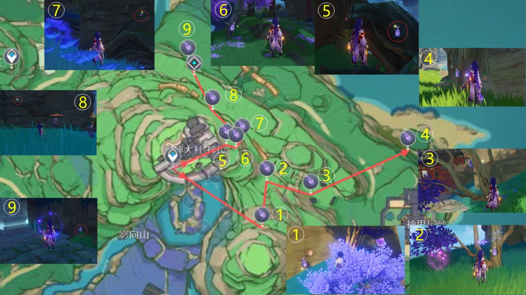 原神2.3兜兜虫采集路线