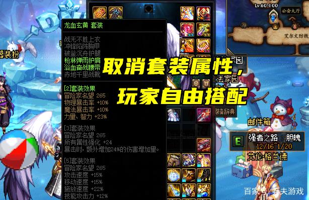 DNF110级版本装备属性一览