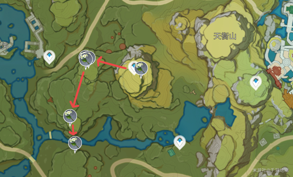 原神清心采集点路线2.5