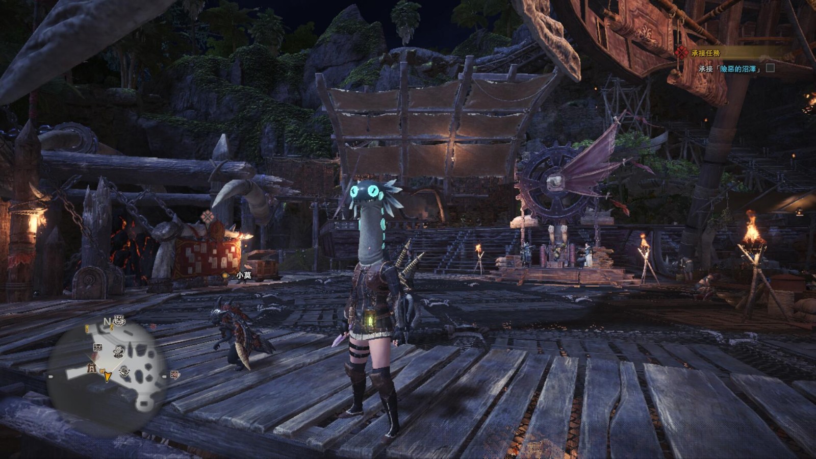 怪物猎人世界摇曳鳗孑孓头套mod