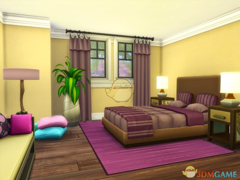 《模拟人生4》白色豪华别墅mod_游戏之家