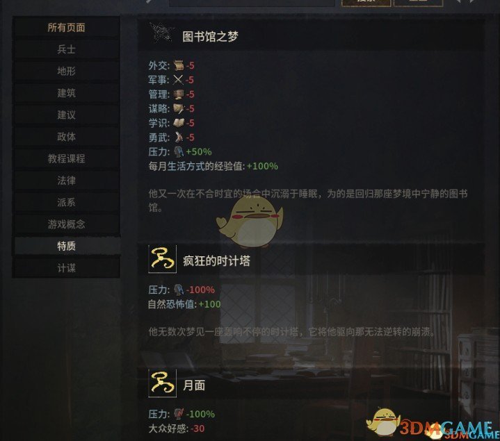 《十字军之王3》多样的挑战性特质MOD