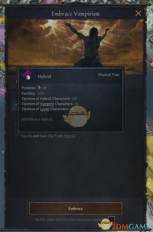 《十字军之王3》吸血鬼与狼人种族MOD
