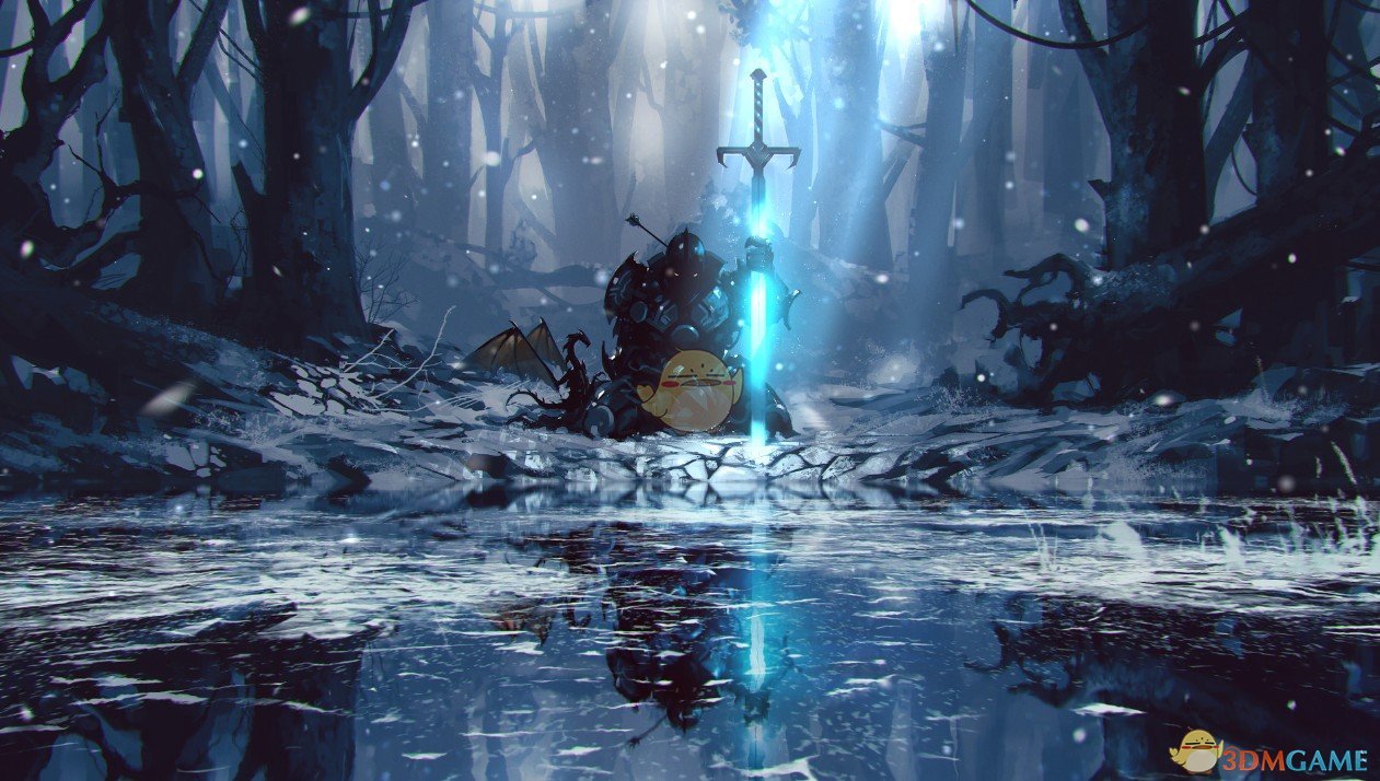 《Wallpaper Engine》冰湖旁的战损骑士动态壁纸