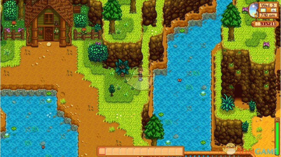 《星露谷物语》采石场大桥下的河流MOD