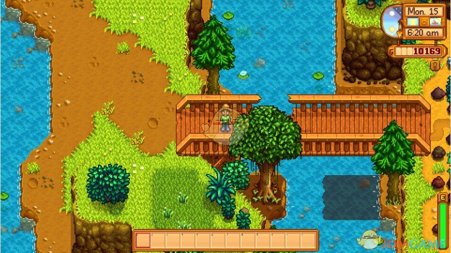 《星露谷物语》采石场大桥下的河流MOD