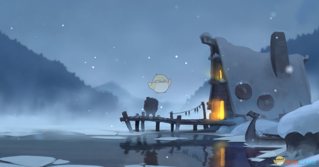 《Wallpaper Engine》冬湖码头动态壁纸