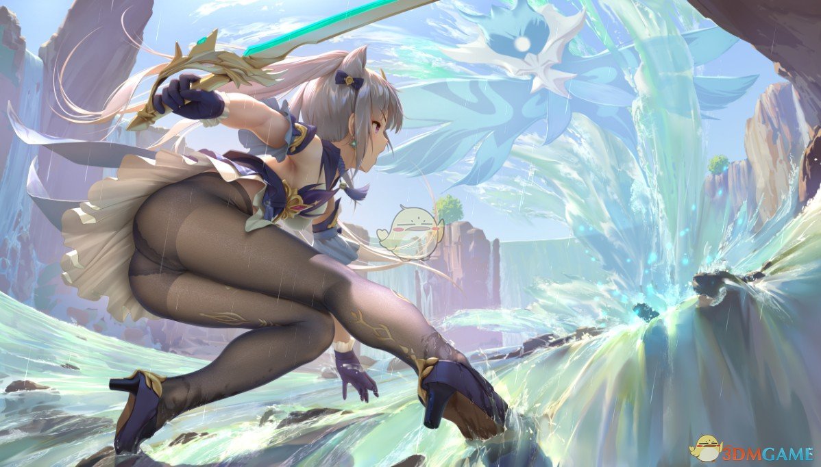 《Wallpaper Engine》原神 - 刻晴vs纯水精灵动态壁纸