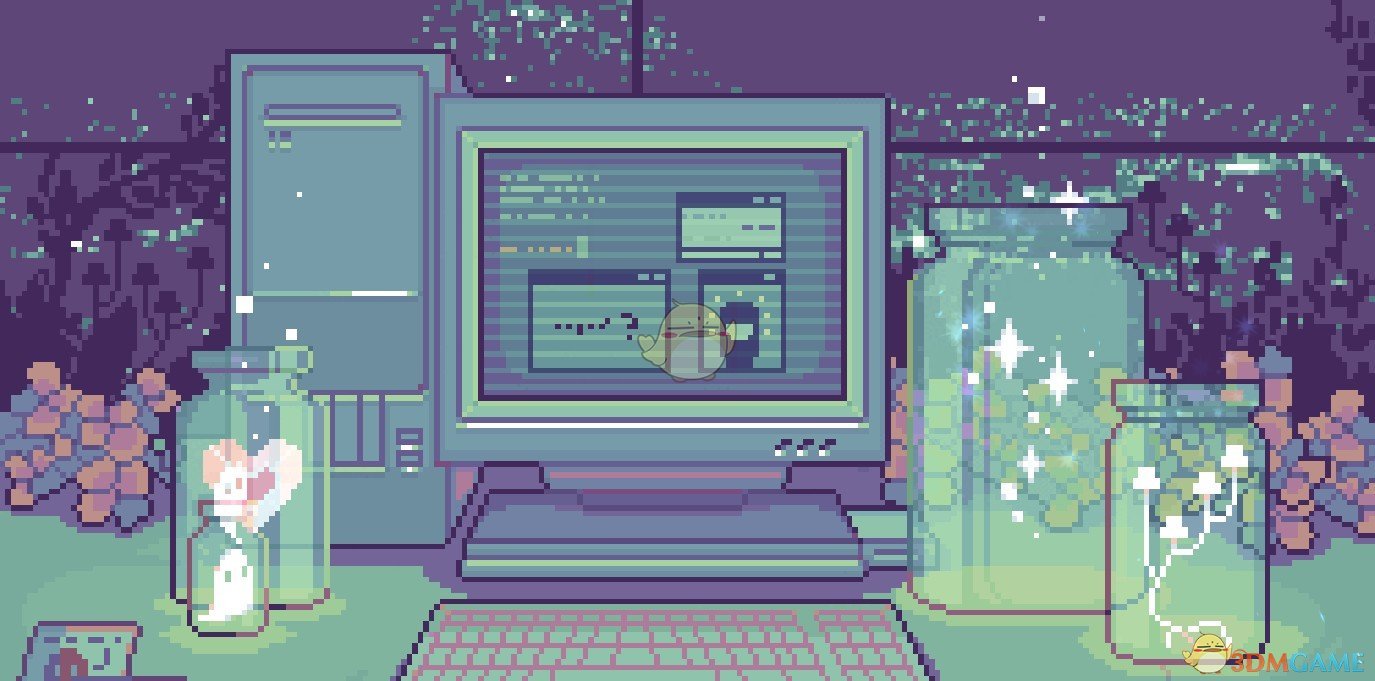 《Wallpaper Engine》像素风格老式大头电脑动态壁纸