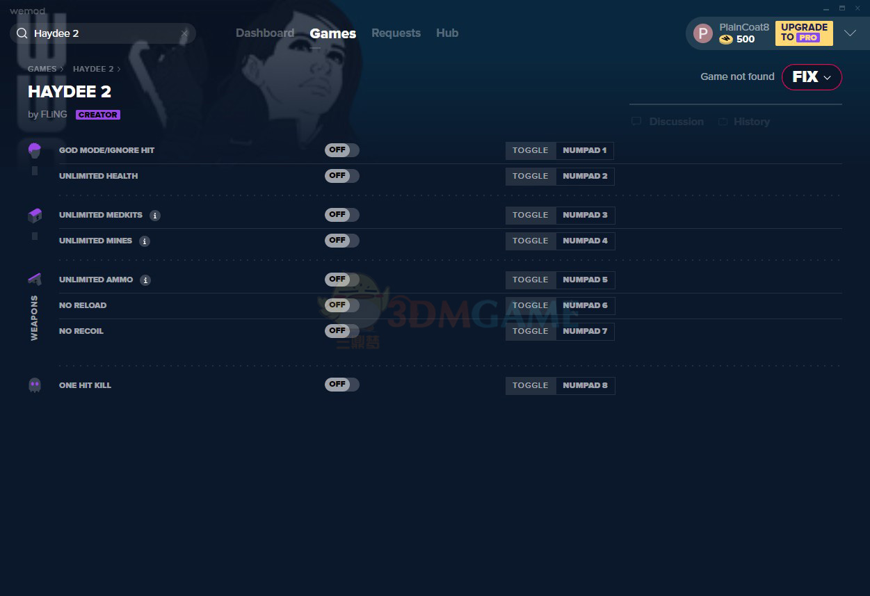 《Haydee 2》v1.0.2八项修改器[MrAntiFun]