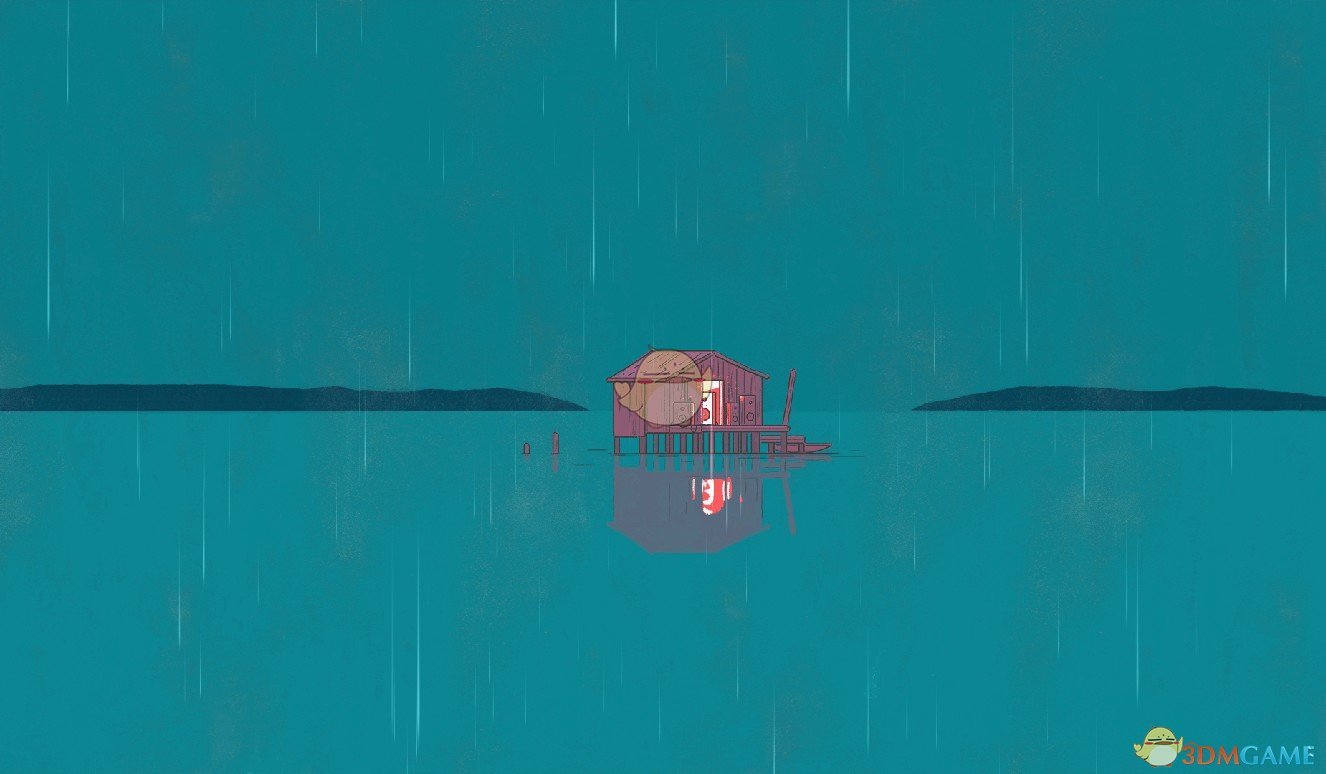《Wallpaper Engine》手绘风湖上小屋动态壁纸