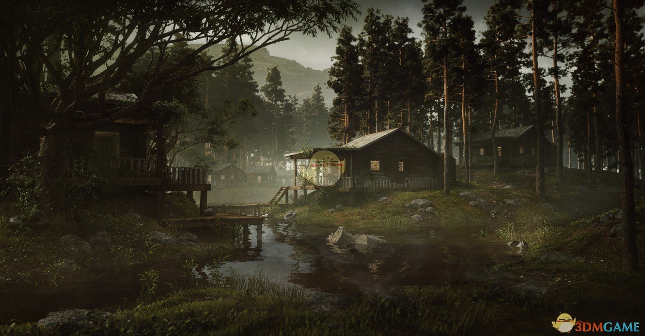 《Wallpaper Engine》雾湖小屋高质量3D场景动态壁纸