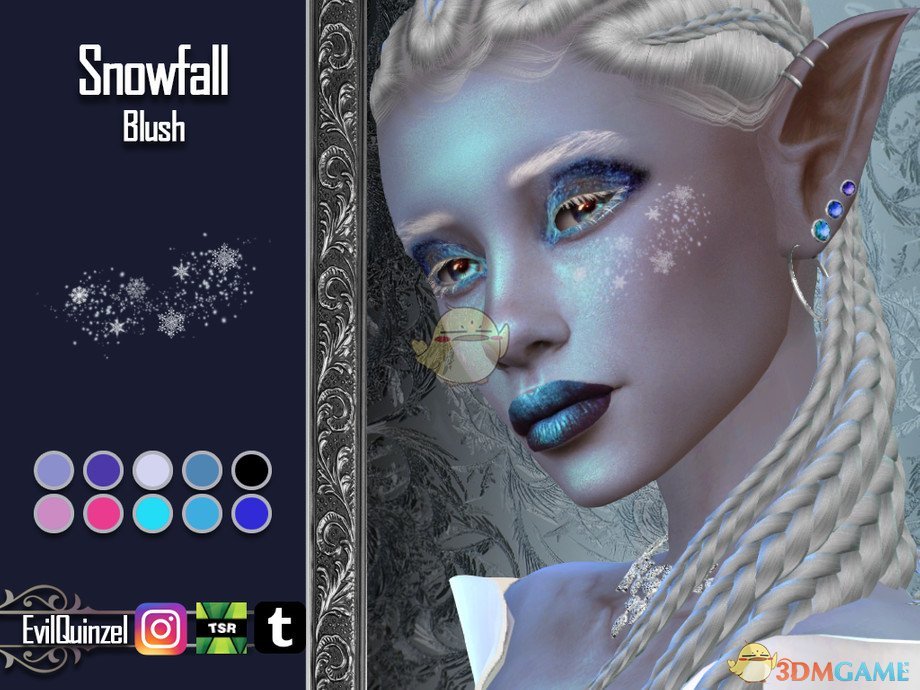 《模拟人生4》美丽雪花腮红MOD