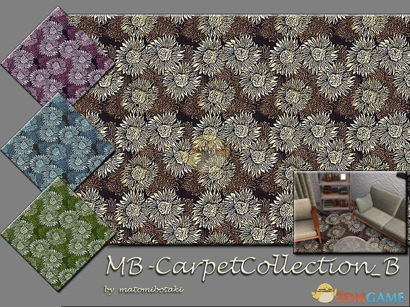 《模拟人生4》美丽菊花地毯MOD