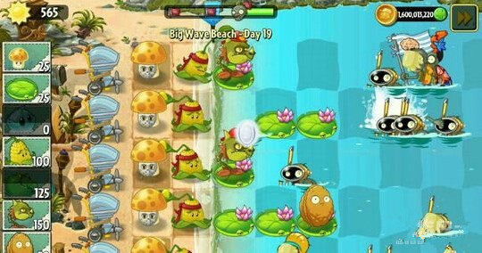 《植物大战僵尸2》巨浪沙滩第十九关攻略