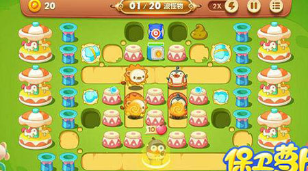 《保卫萝卜3》游乐场第38关通关攻略