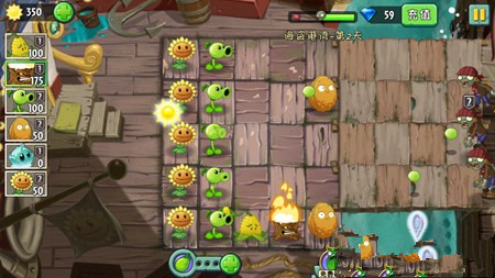 《植物大战僵尸2》海盗港湾第二关攻略