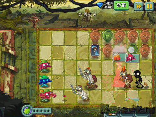 《植物大战僵尸2》失落之城第十六关攻略