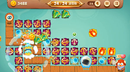 《保卫萝卜3》码头第18关通关攻略