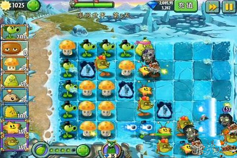 《植物大战僵尸2》冰河世界第三关攻略