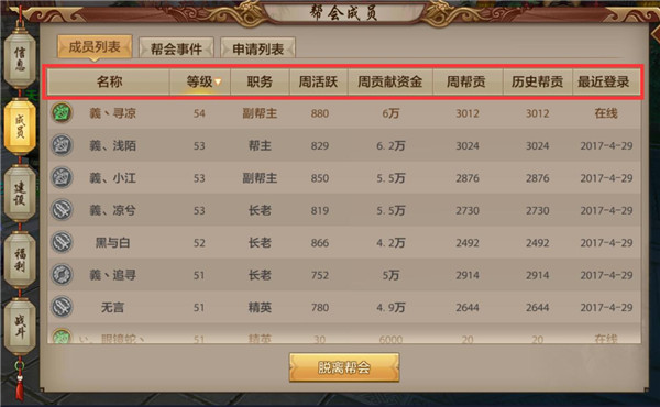 《天龙八部手游》帮会系统解析