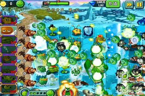《植物大战僵尸2》冰河世界第五关攻略