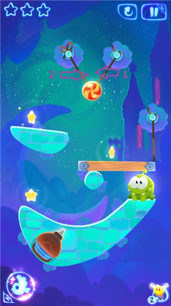 《割绳子魔法》空中城堡1-7玩法攻略