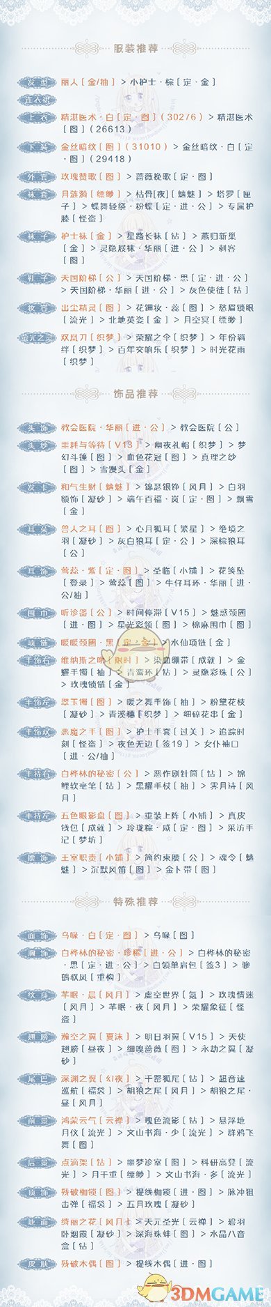 《奇迹暖暖》【公主级】II-1-7雨露洗过的清晨S攻略