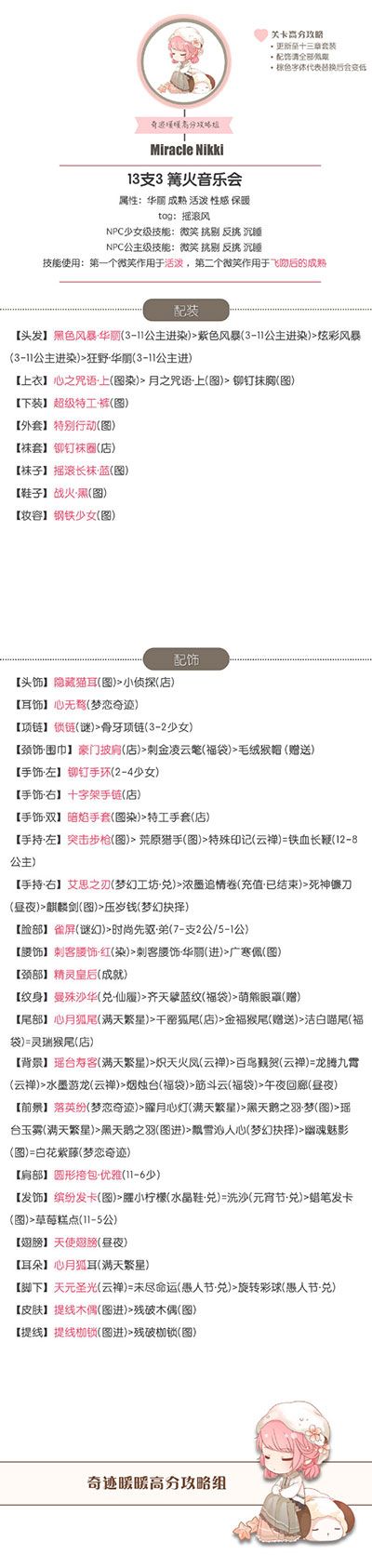 《奇迹暖暖》【公主级】13-支3部落的请求（3）攻略