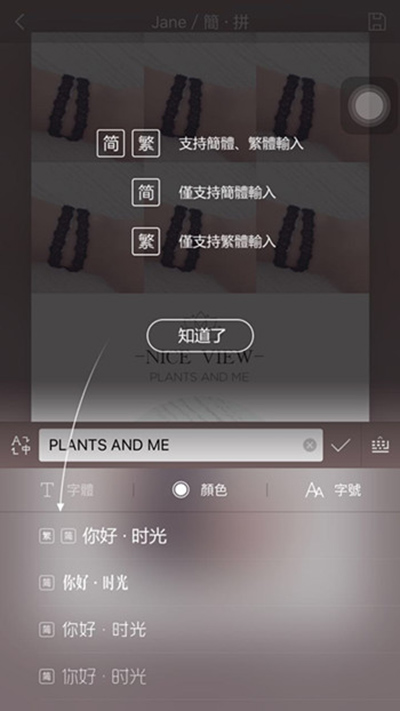 《简拼》添加图片文字的方法介绍