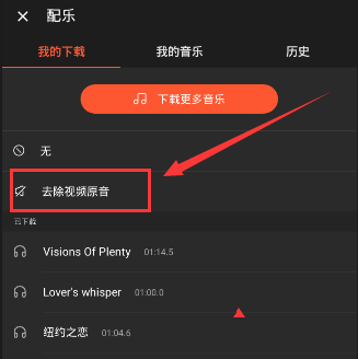 《乐秀视频编辑器》消除原声的方法介绍