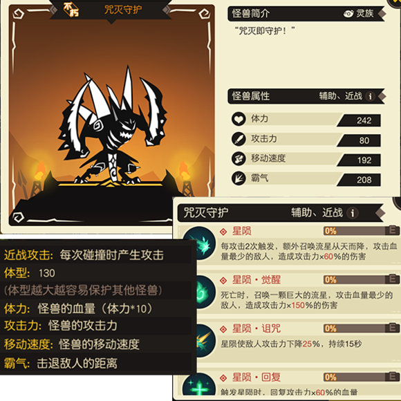 《超进化物语》咒灭守护怪兽图鉴