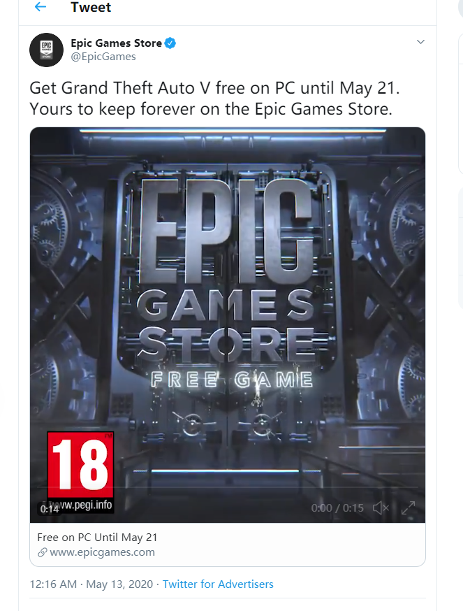 Epic喜加一神秘游戏是《GTA5》！奇游极速支持限免加速