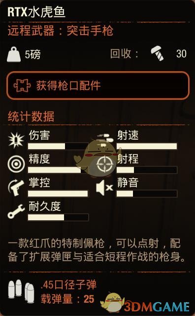 《腐烂国度2》RTX水虎鱼属性分享