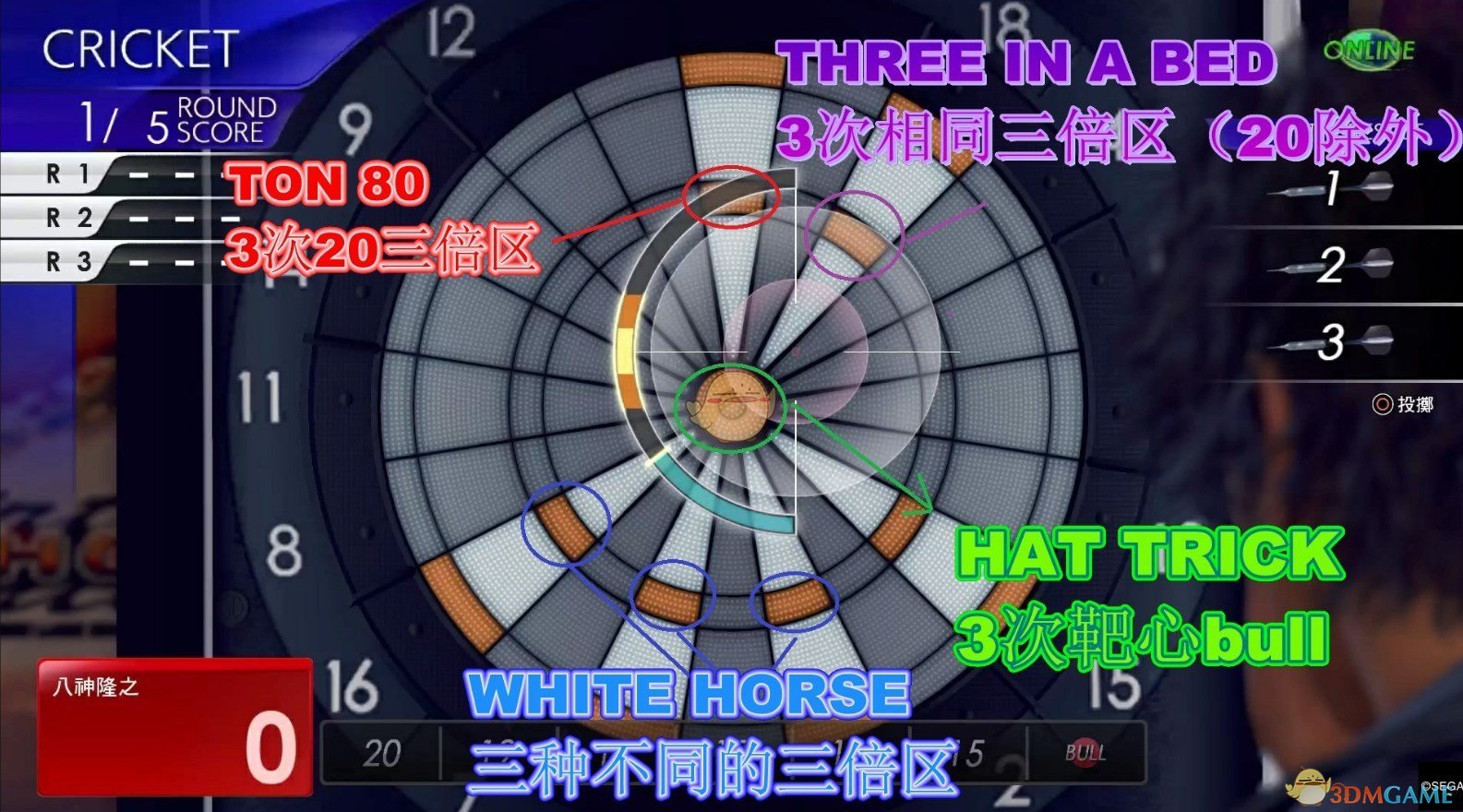 《如龙7：光与暗的去向》飞镖完全攻略分享