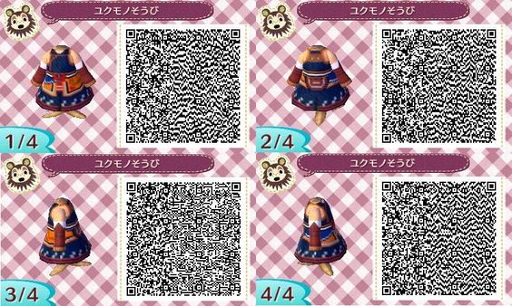 《集合啦！动物森友会》怪物猎人衣服二维码