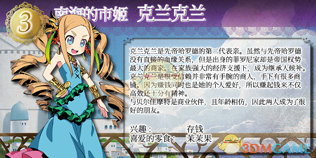 《王冠之心》七位公主人物介绍