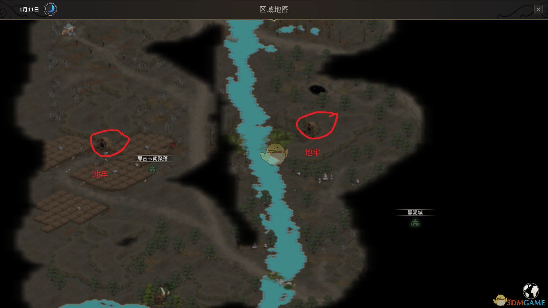 《部落与弯刀》全地牢位置分享