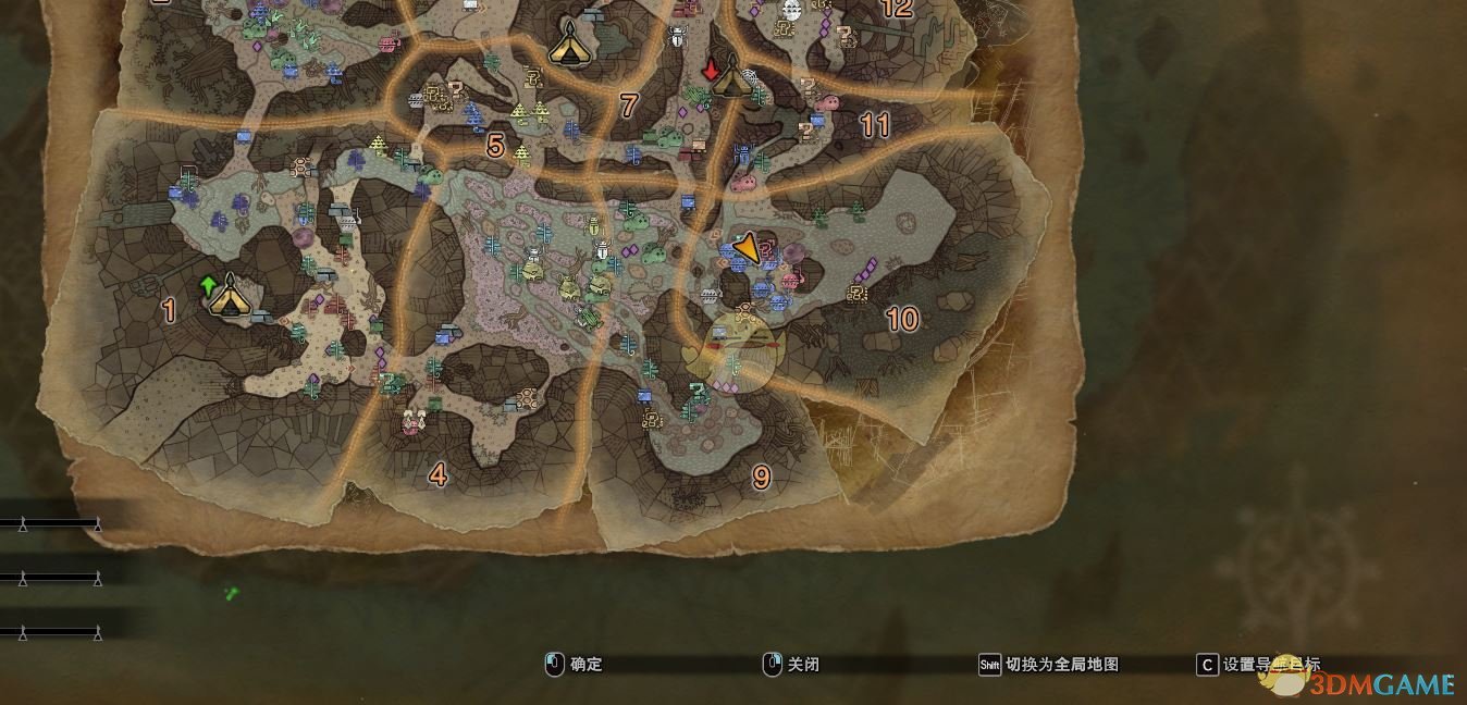 《怪物猎人：世界》大蚁冢荒地钓鱼点汇总